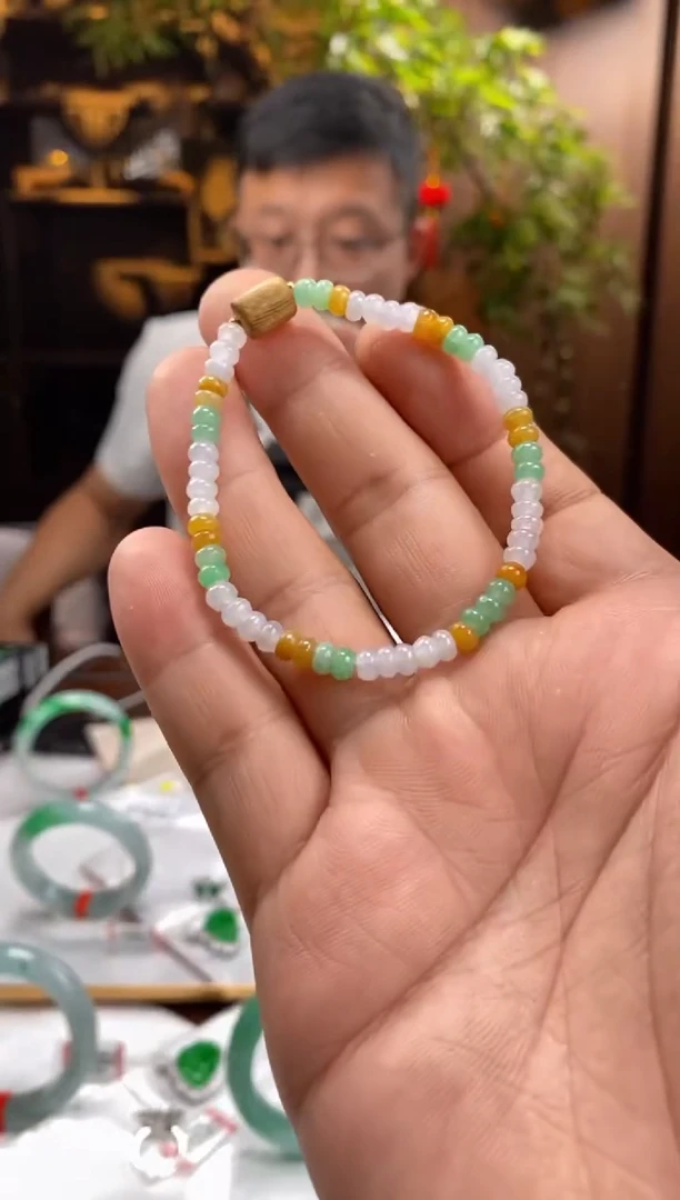 未镶嵌手串翡翠x245天然缅甸翡翠a货