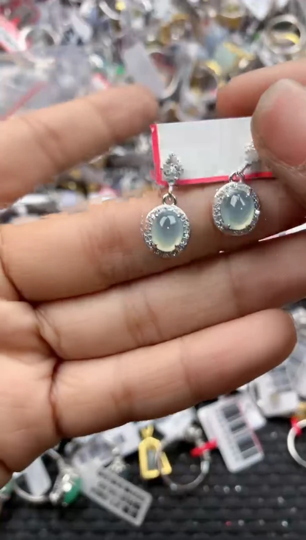 银S925镶嵌戒指翡翠12-12    7