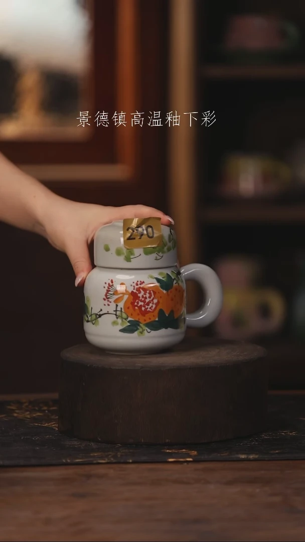 陶瓷景德镇高温釉下手绘陶瓷290