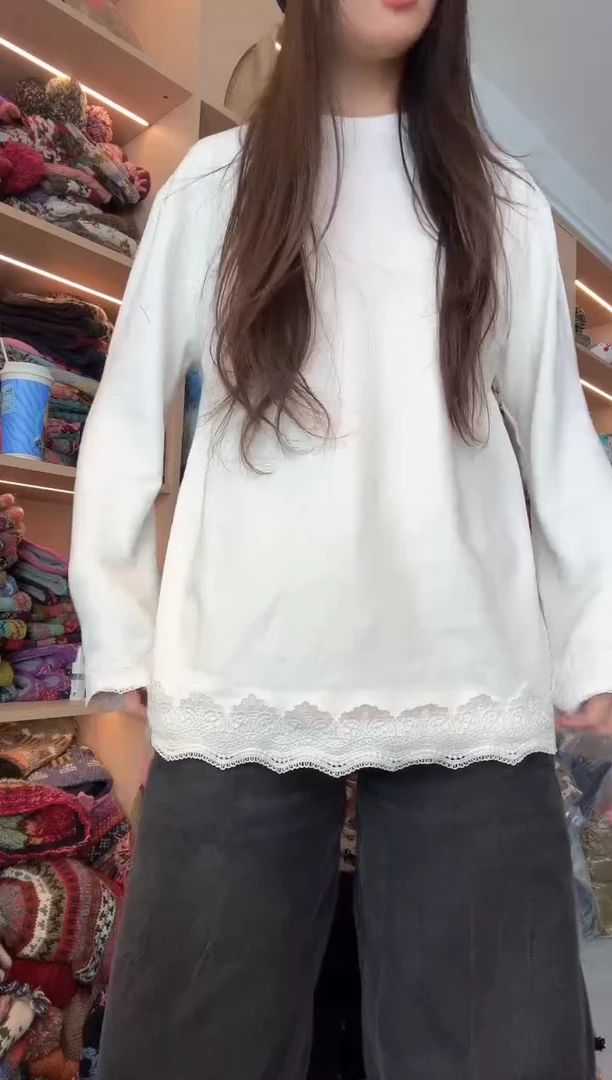 羊毛白色打底中长款