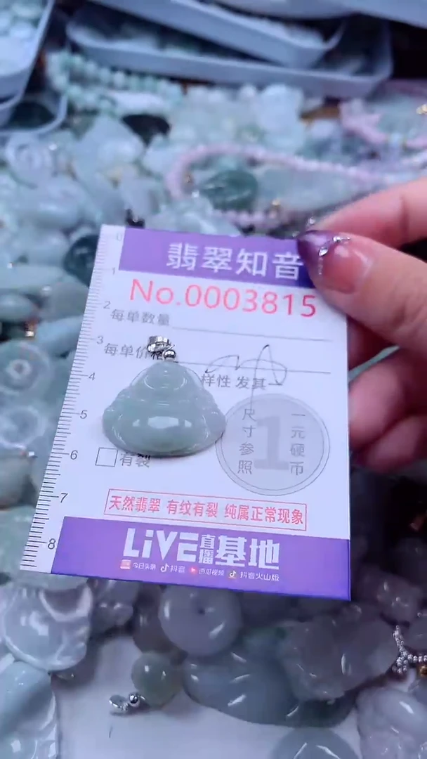 翡翠未镶嵌吊坠(不含链)3815