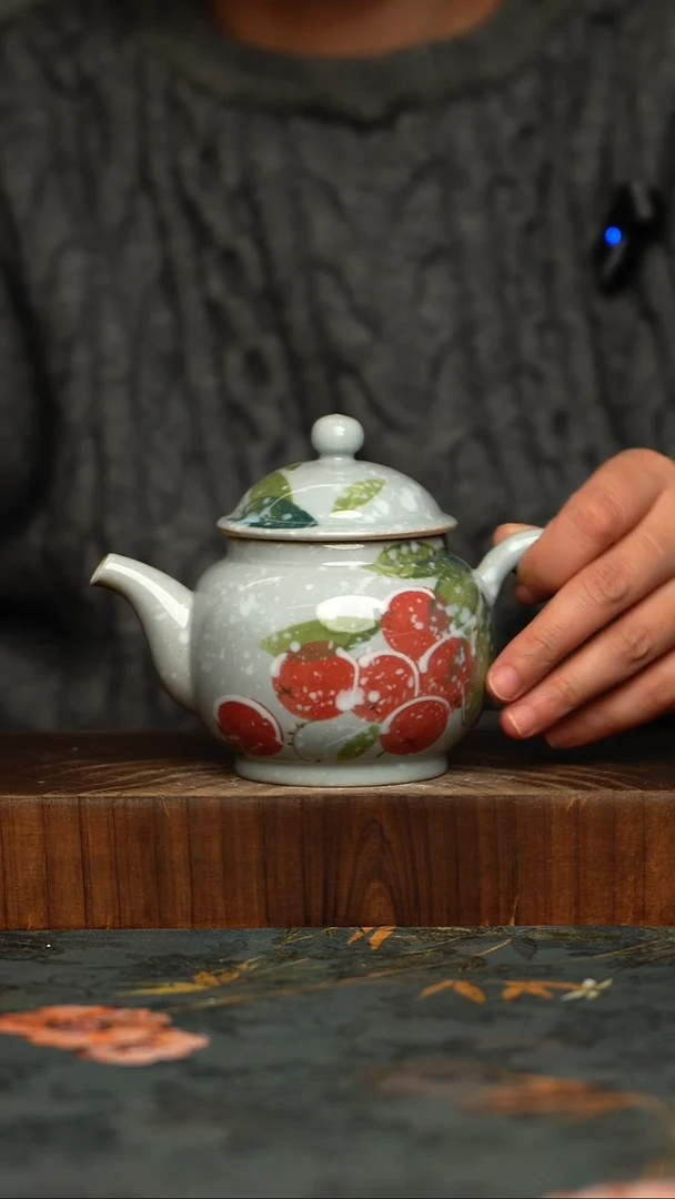 瓷片釉下彩手工手绘同款陶器