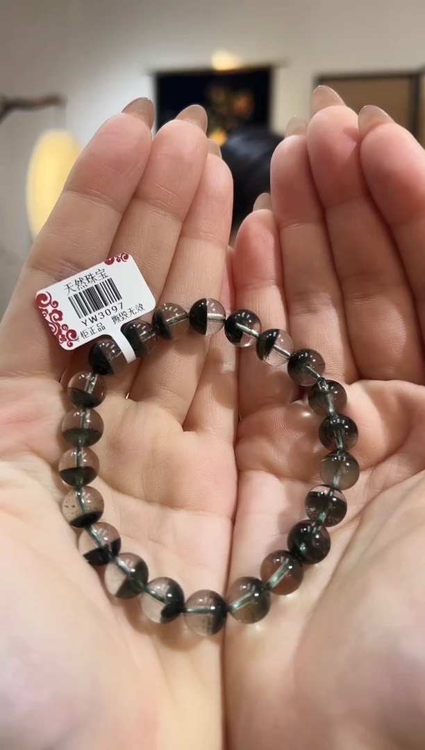 【闪购商品】水晶手串未镶嵌YW3097绿幽灵手串9+