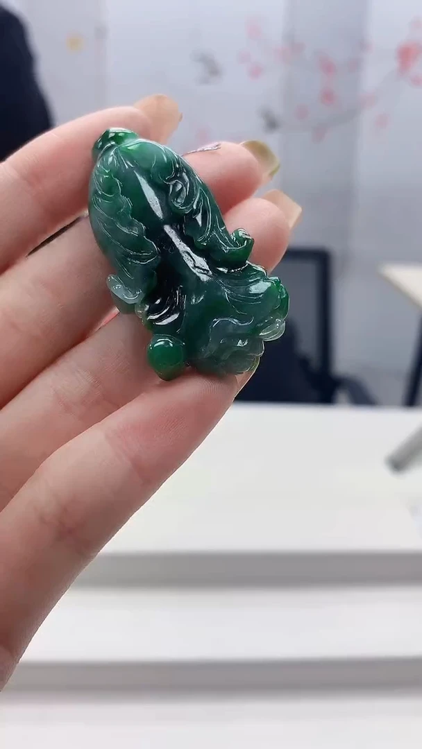 未镶嵌定制翡翠5160ry-毛货挂件79