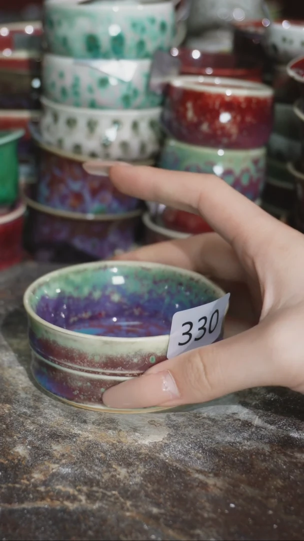 摆件精品窑变钧瓷茶器