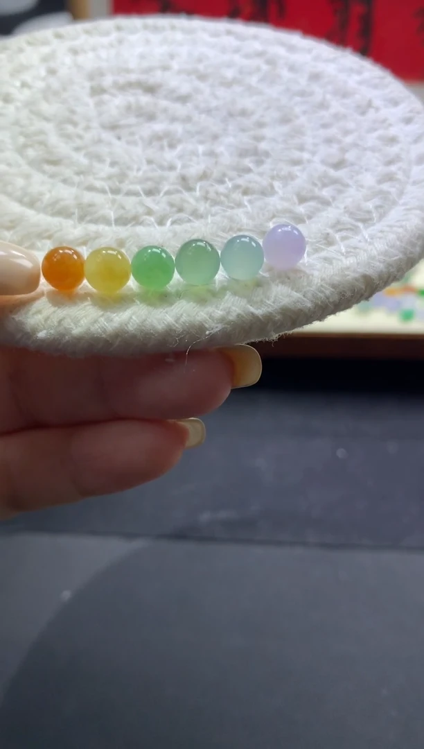 未镶嵌定制翡翠卡6mm+