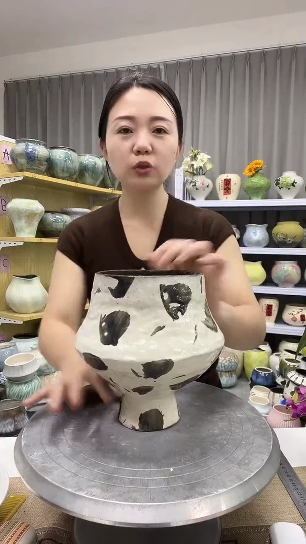 【10.15】陶瓷花盆直播  口径12.5     高度18