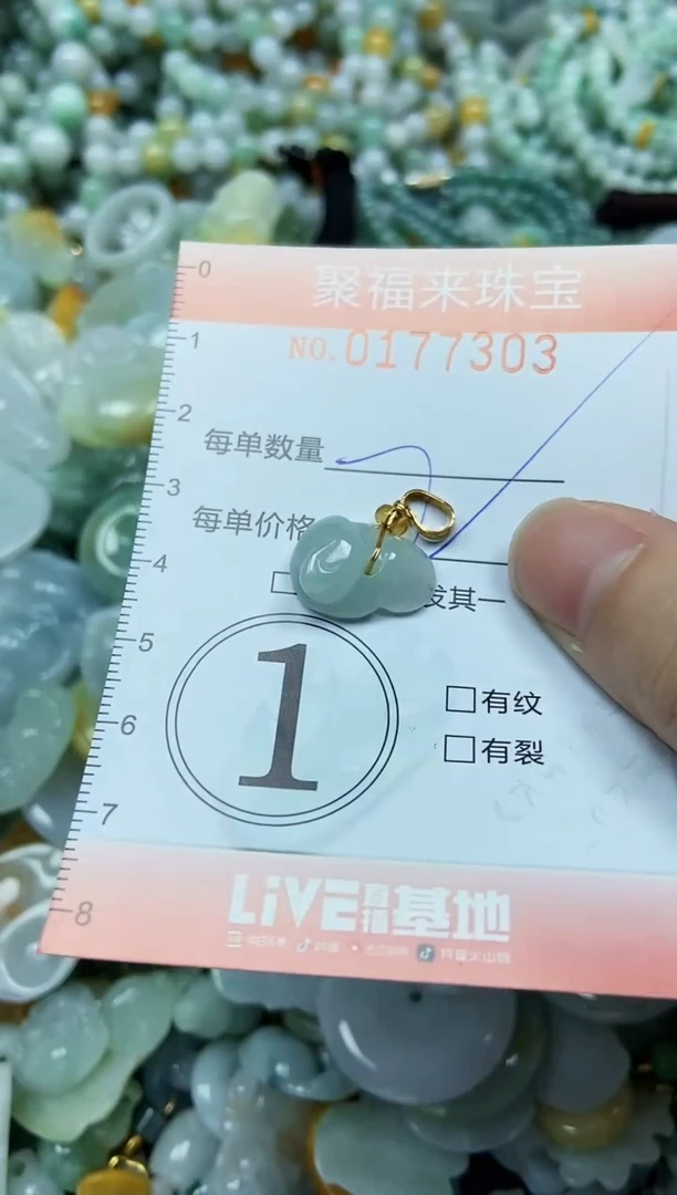 翡翠未镶嵌项链闪购0177303