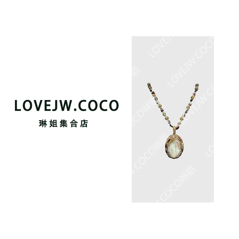 铜合金项链 巴洛克不规则设计珠珠项链中奢女款毛衣链