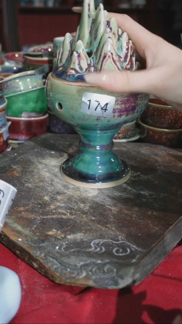 摆件精品窑变钧瓷茶器