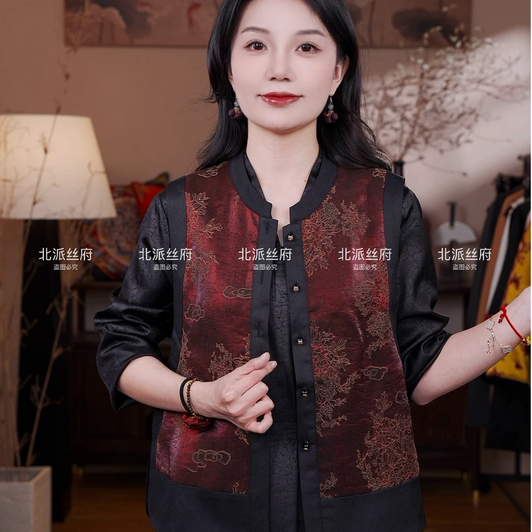 【福禄祥云】新中式马甲双面穿新款设计减龄时尚马夹