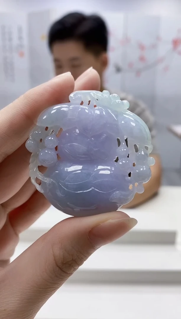 未镶嵌定制翡翠4917ry-毛货挂件40