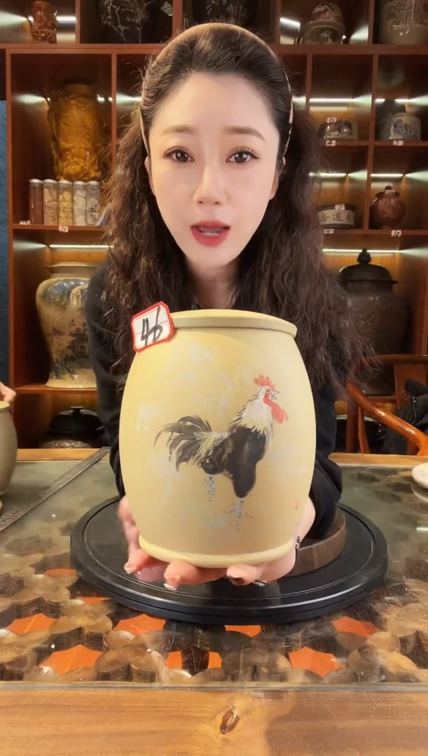 【闪购商品】缸云南建水紫陶白泥小茶罐@46