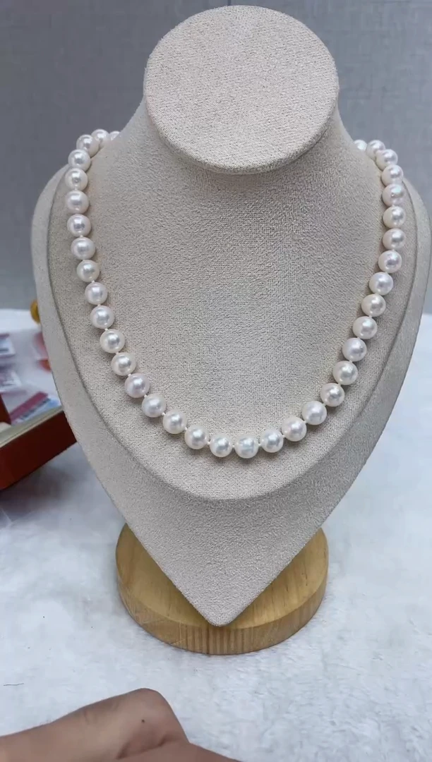 颈饰银S925镶嵌淡水珍珠