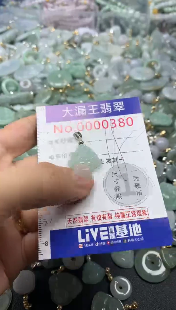 翡翠未镶嵌吊坠(不含链)380