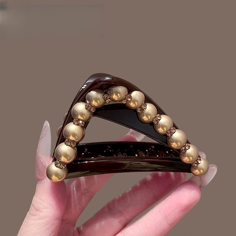 森系法式女欧美风抓夹千金风发夹ins百搭网红优雅