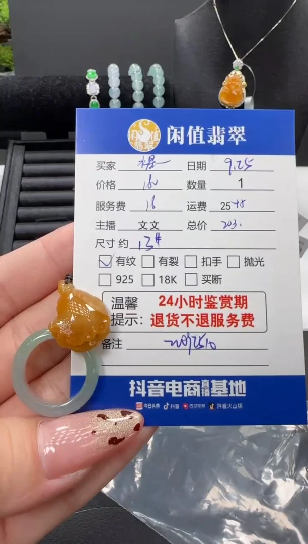 吊坠(不含链)未镶嵌翡翠水*湖翡翠吊坠