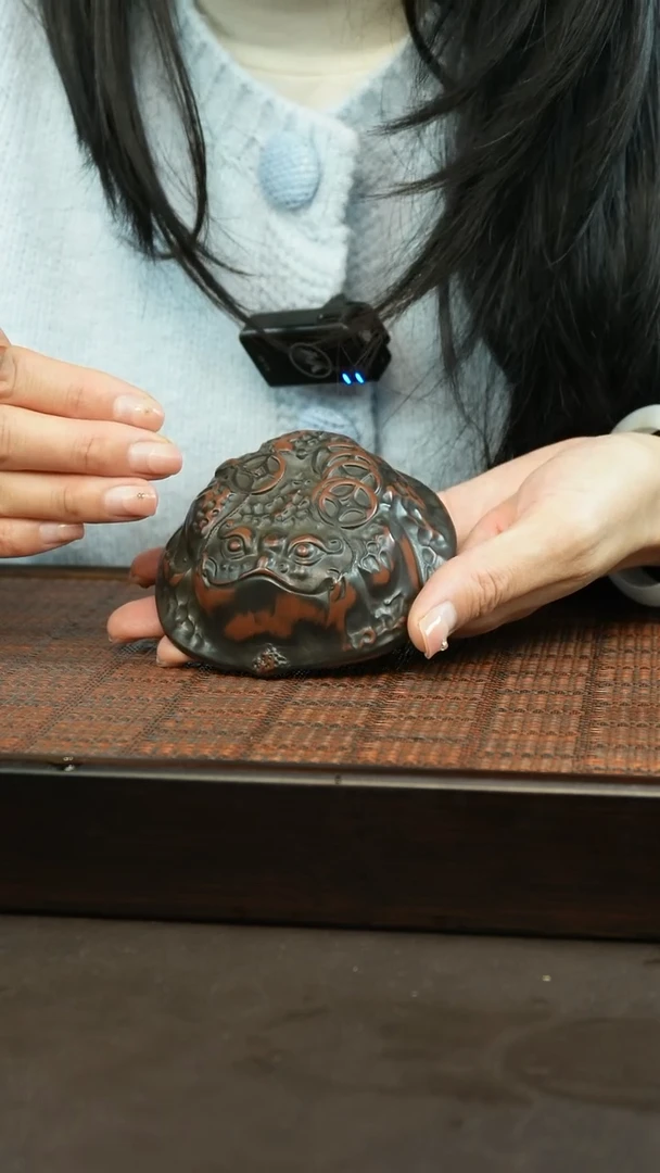 【闪购商品】坭兴陶纯手工金蟾杯50cc