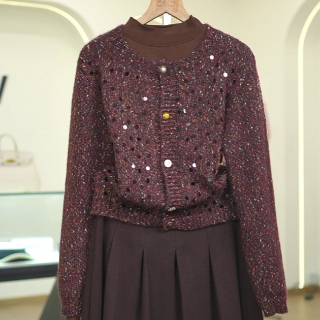 【631上衣】薇乐女装设计款针织衫长袖高级气质百搭