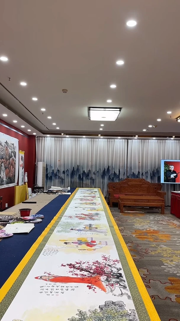 书法十二金钗长卷