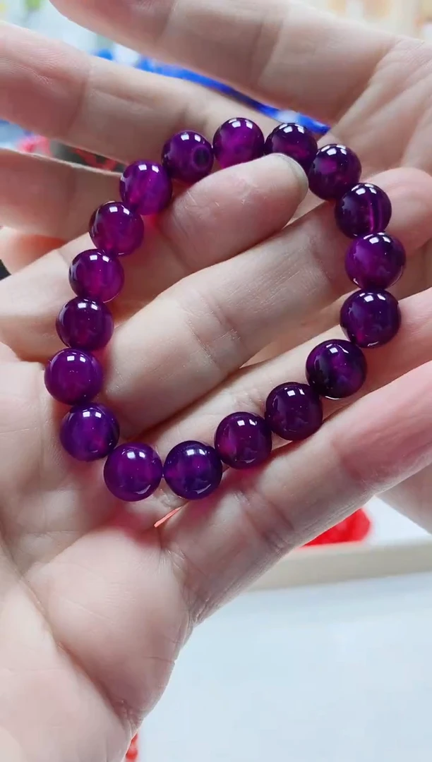 【闪购商品】玛瑙/玉髓手串未镶嵌卡10紫俱来手串多样性发一件