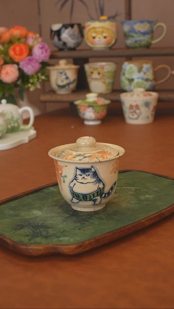 刘十三 西瓜霸总猫猫盖碗