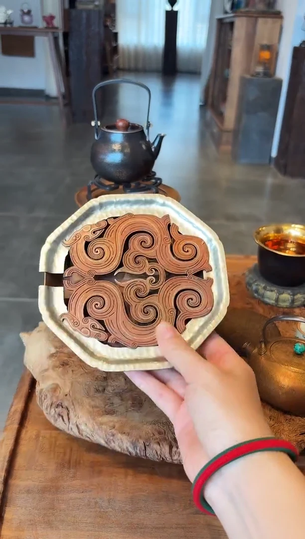 特*风茶道配件茶道配件春喜铜0244