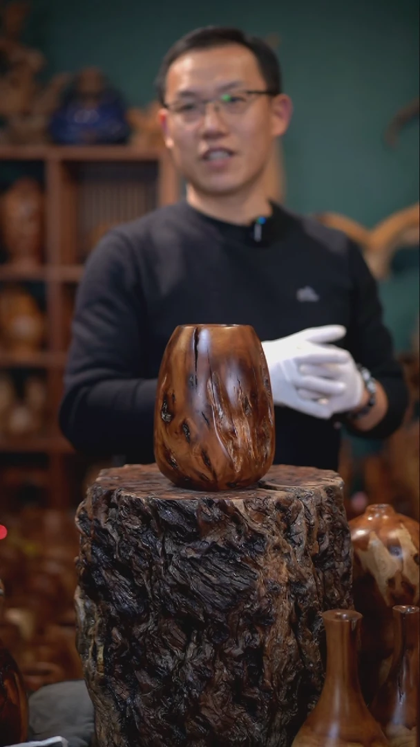 【闪购商品】枣木雷击枣木鸡心罐