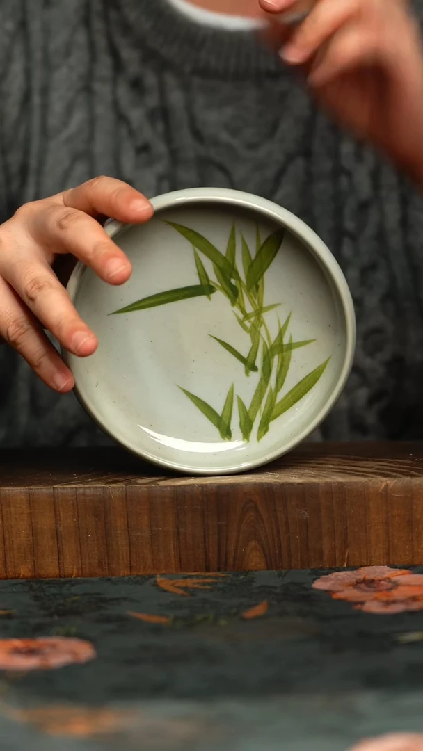 杯釉下彩手工手绘同款陶器