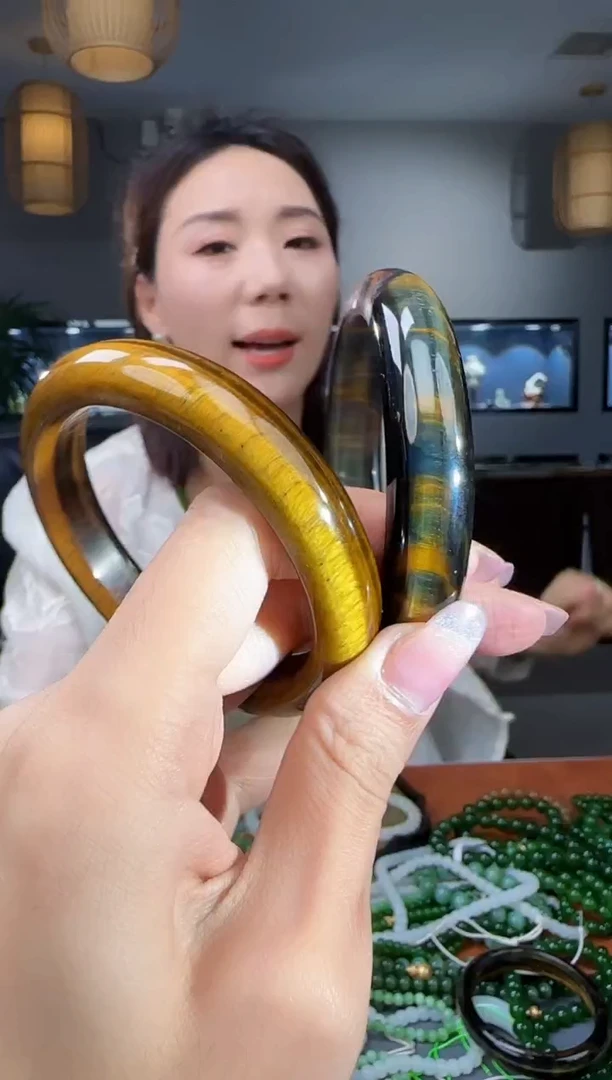 未镶嵌手镯木变石（虎睛石）58 多样性发货拍一发一