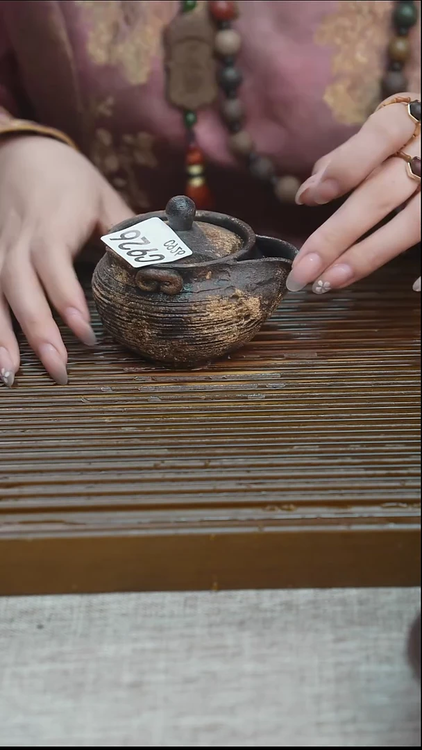 纯手工粗陶茶具每一只不一样