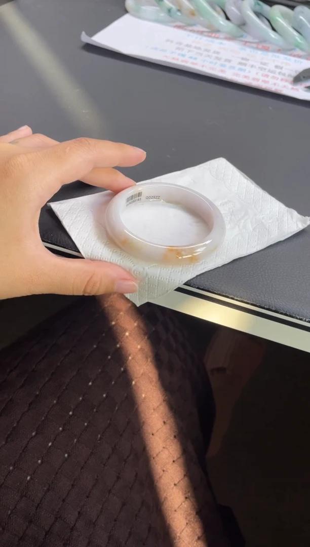 未镶嵌翡翠定制翡翠44#天然缅甸A货翡翠手镯53-55圈口