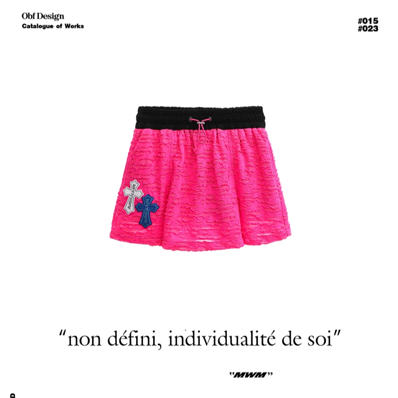 个性宽松百搭短裤时尚裙子短裙休闲裤裤裙NE082180409半身裙半裙