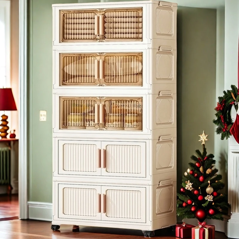 AZL  50cm面宽【拍四发五】到手五大层客厅卧室可免安装折叠收纳柜