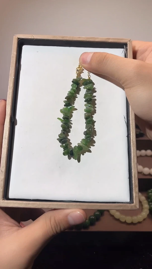 未镶嵌和田玉挂件随形手链