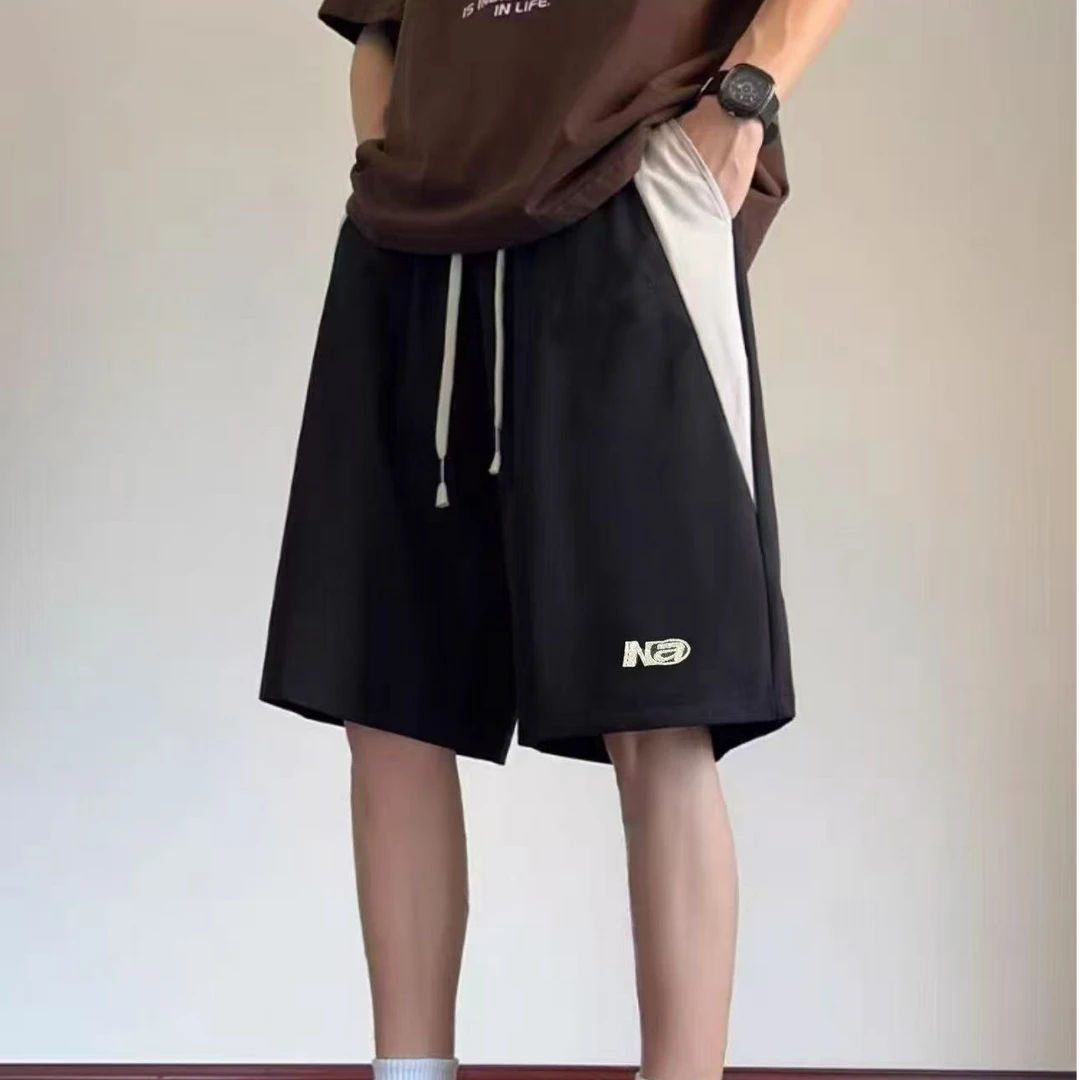 【A19】夏季潮流运动Na刺绣速干短裤
