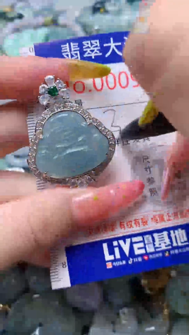 翡翠未镶嵌吊坠(不含链)9696