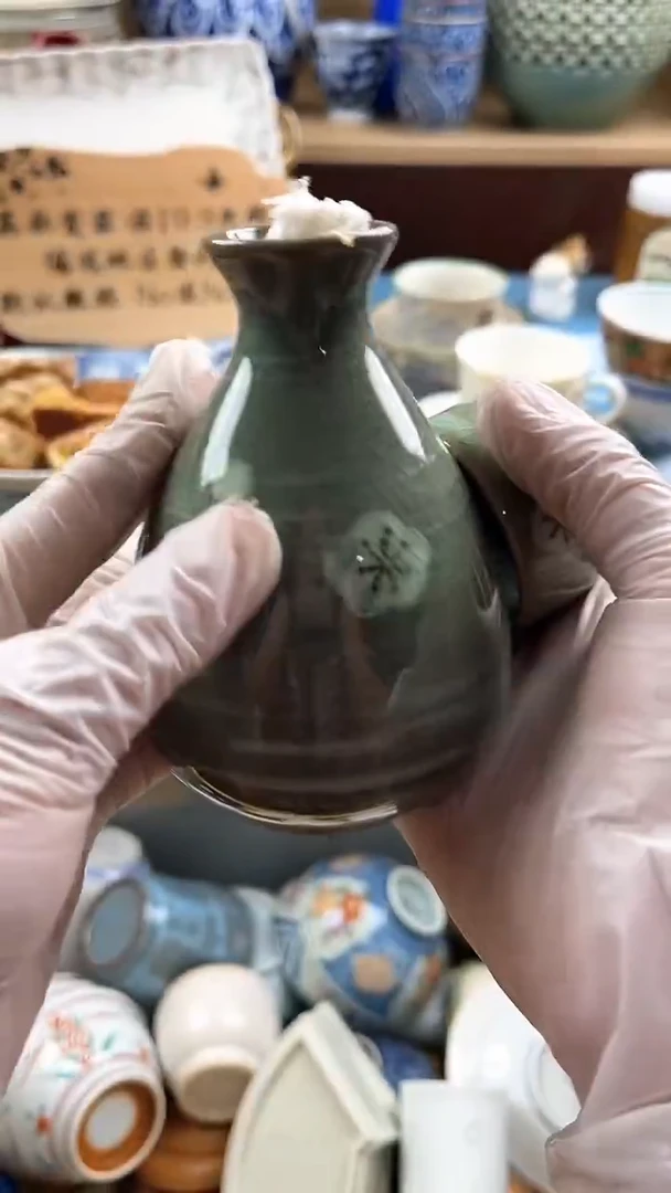 瓷片桃**酱英歌瓷器满19.9包邮
