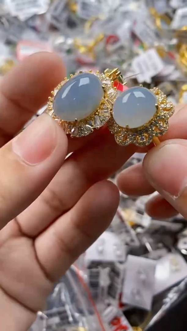 翡翠戒指银S925镶嵌6666      7