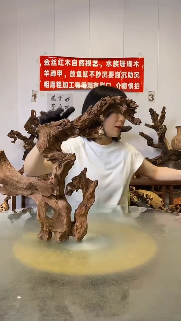 香榧木诚**作金丝红木   羊蹄甲
