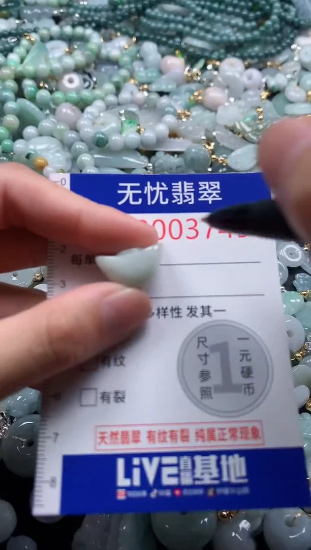 翡翠未镶嵌吊坠(不含链)3749