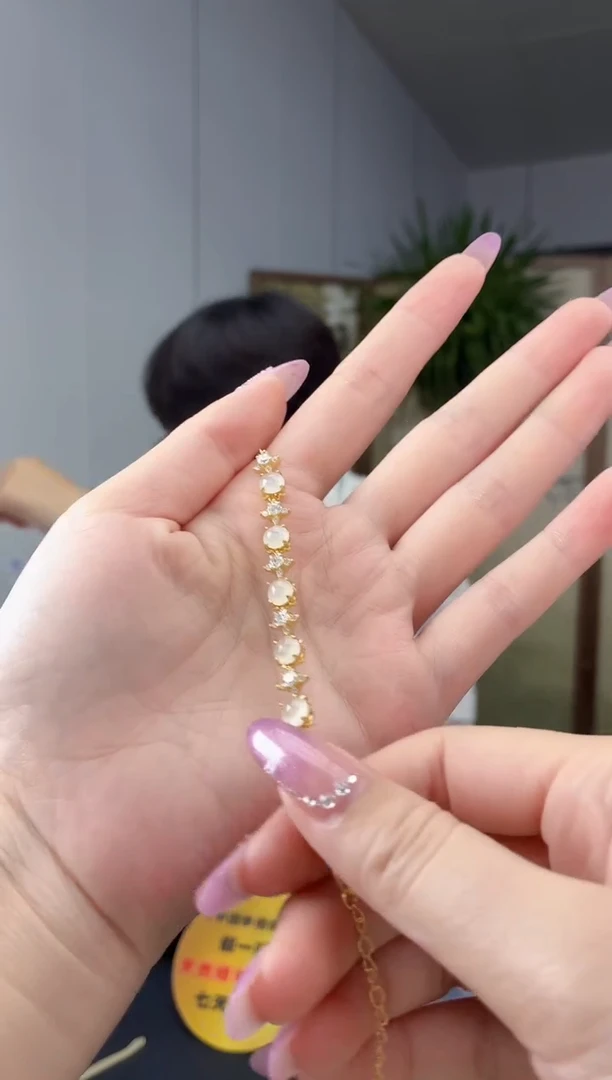 银S925镶嵌手链翡翠11111111111