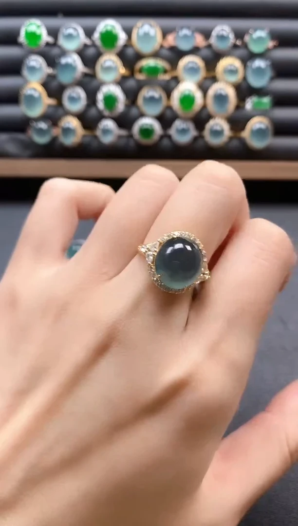 银S925镶嵌戒指翡翠5115511