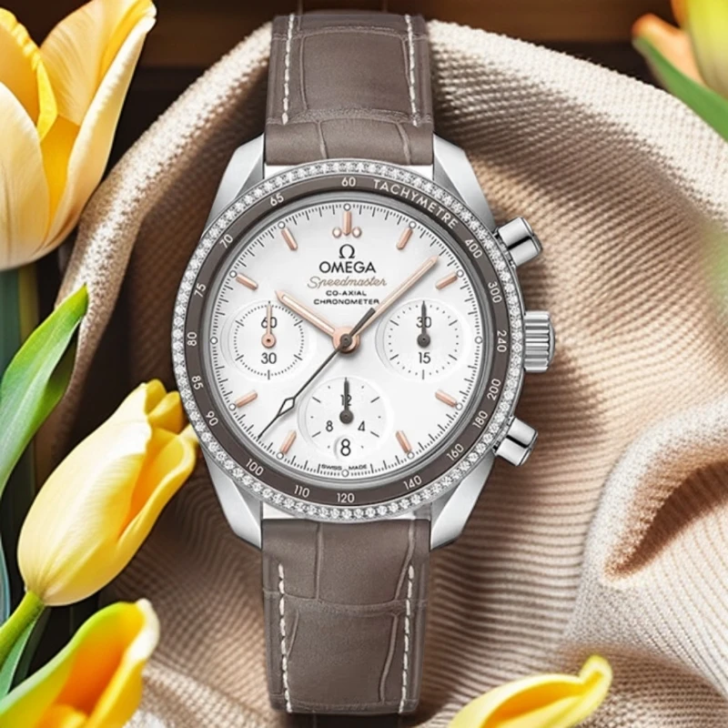 99新 Omega/欧米茄 超霸系列 公价71200 表径38计时带钻金针单表