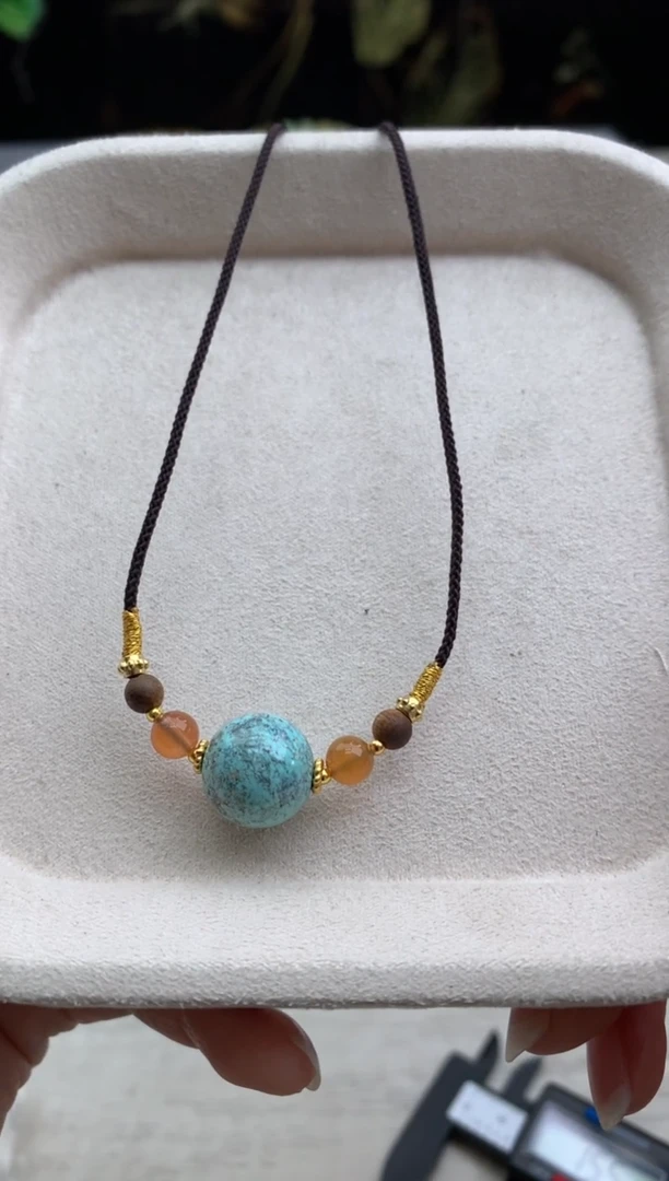 未镶嵌锁骨链南红玛瑙茜.V99