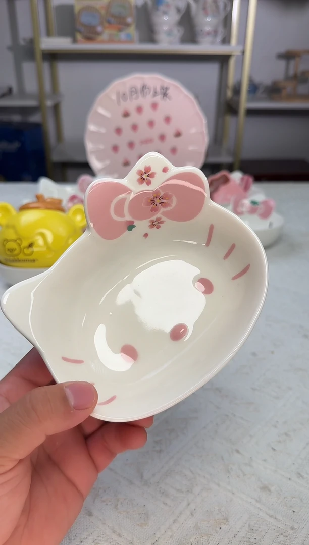 瓷片可爱卡通陶瓷餐具