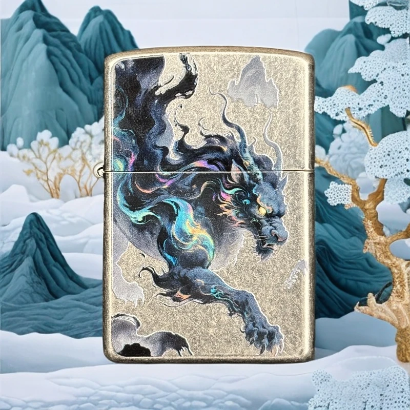 Diro麒麟精雕复古防风打火机 002(不带油)