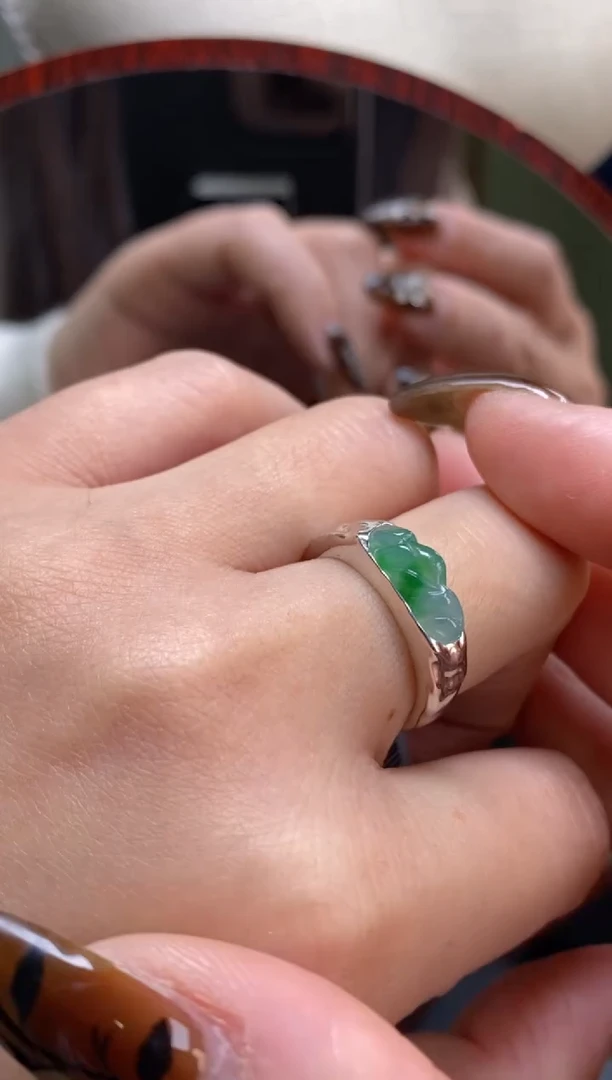 颈饰银S925镶嵌翡翠19593