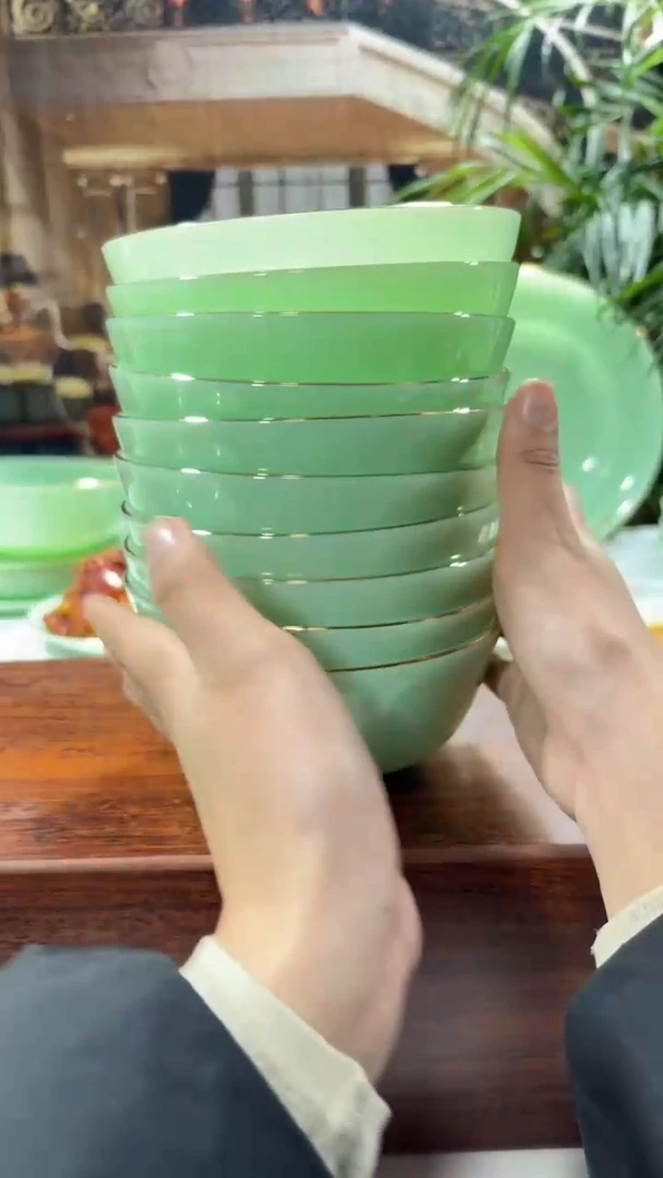 【闪购商品】...5.5英寸玉瓷碗10个口径13.8厘米