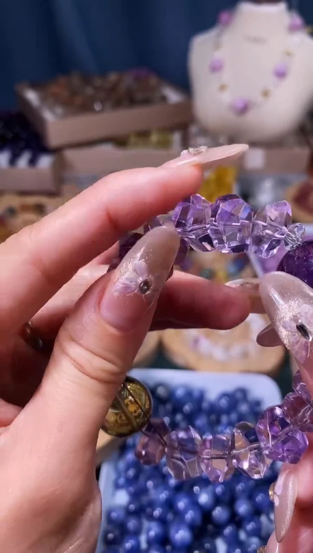 未镶嵌手串水晶玻利维亚隔珠一颗约卡8厚